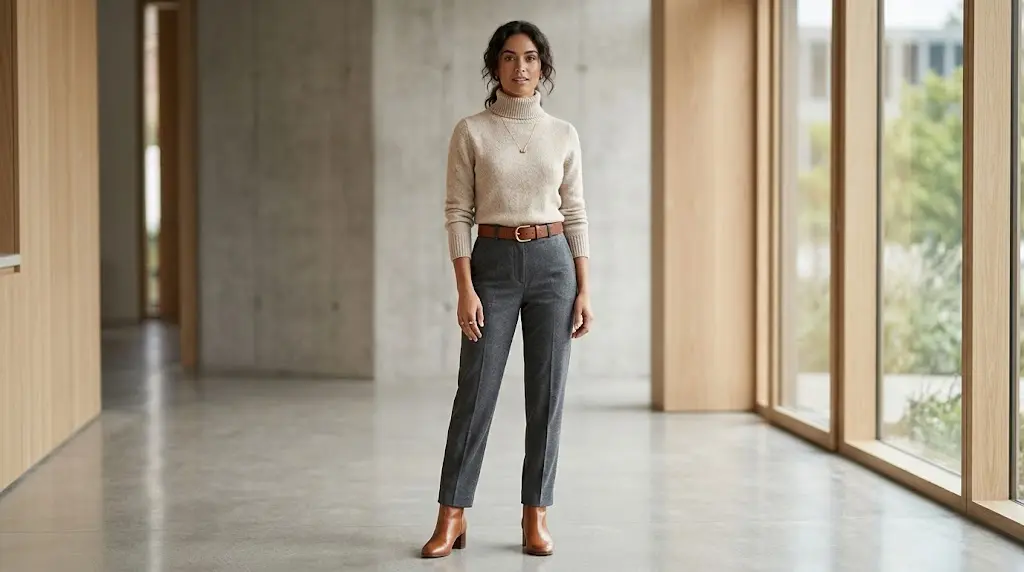 How to Style a Belt with a Sweater