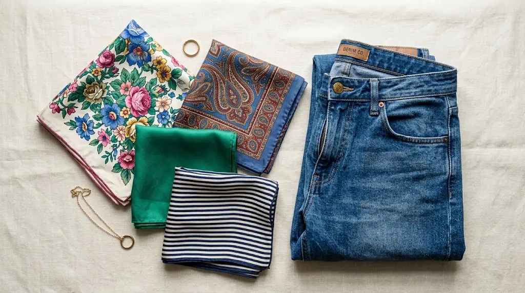 How to Wear a Silk Scarf With Jeans