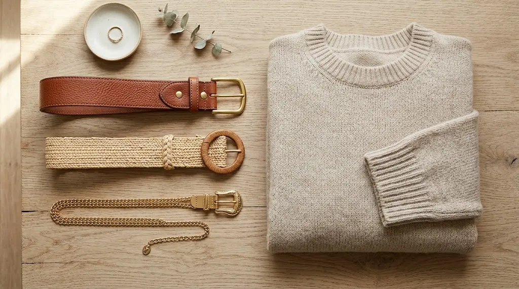 How to Style a Belt with a Sweater