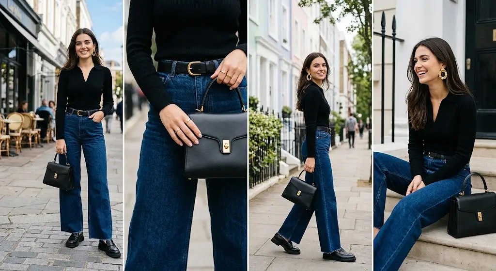 What to Wear With Wide-Leg Jeans