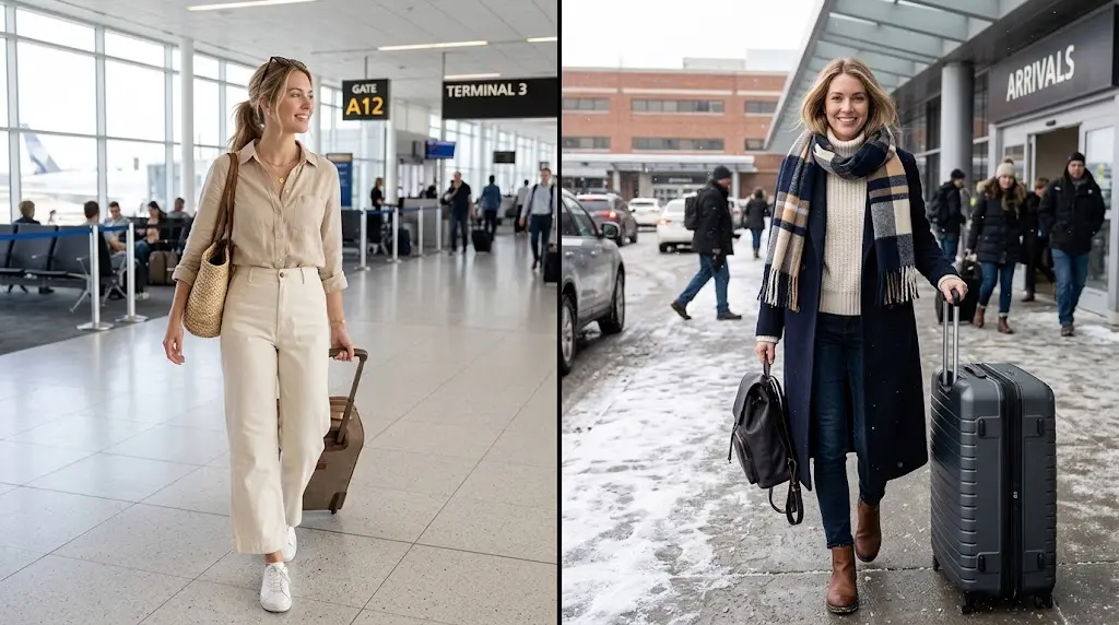 Easy Airport Outfits for Long Flights