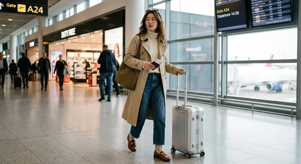 Easy Airport Outfits for Long Flights