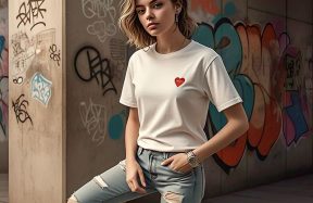 Off White Heart T Shirt