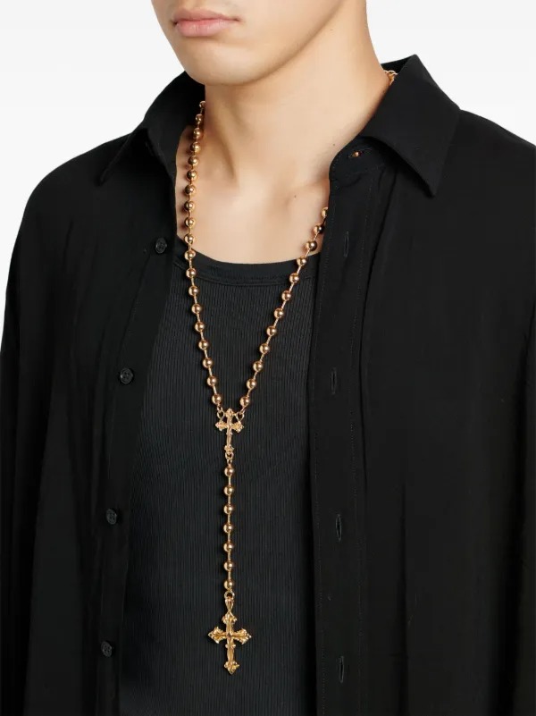 rosary style necklace fashion