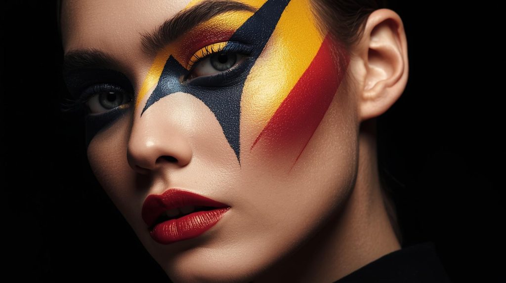 modern makeup in art used in fashion and creative industries