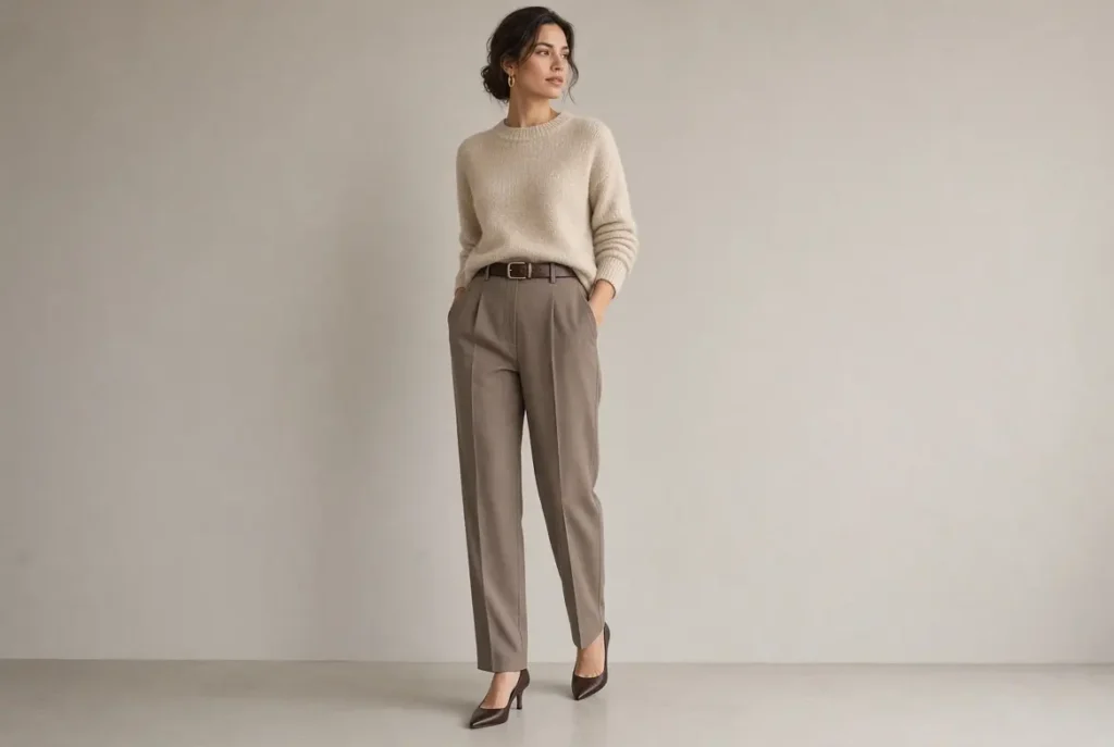 How to Style a Belt with a Sweater
