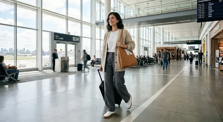 Easy Airport Outfits for Long Flights